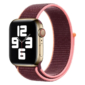 Kép 1/5 - Padlizsánlila Apple Watch tépőzáras szövet szíj