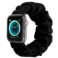 Kép 1/5 - Éjfekete Apple Watch Scrunchie szövet szíj