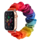 Kép 1/5 - Szivarvány Apple Watch Scrunchie szövet szíj