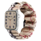 Kép 1/5 - Burberry-bézs Apple Watch Scrunchie szövet szíj