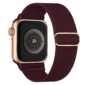 Kép 1/5 - Burgundi vörös Apple Watch rugalmas szövet szíj