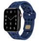 Kép 1/2 - Párizsi kék ABC Apple Watch szilikon szíj
