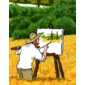 Kép 2/2 - Van Gogh és a táj mintás szilikon szíj