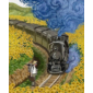 Kép 2/2 - Van Gogh és a vonat mintás szilikon szíj