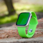Kép 2/5 - Neonzöld Apple Watch szilikon szíj