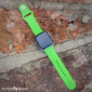 Kép 5/5 - Neonzöld Apple Watch szilikon szíj