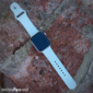 Kép 5/5 - Púderkék Apple Watch szilikon szíj