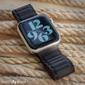 Kép 5/5 - Éjfekete Leather Band mágneses bőr szíj