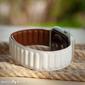 Kép 4/5 - Gyémántfehér Leather Band mágneses bőr szíj