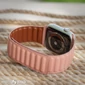 Kép 4/5 - Rose Gold Leather Band mágneses bőr szíj